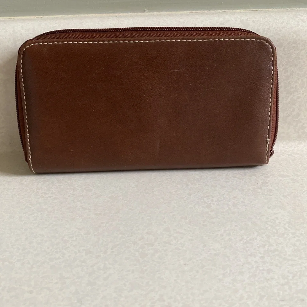 Faux leather wallet